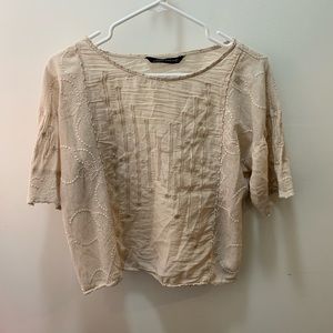 Zara Taupe Blouse